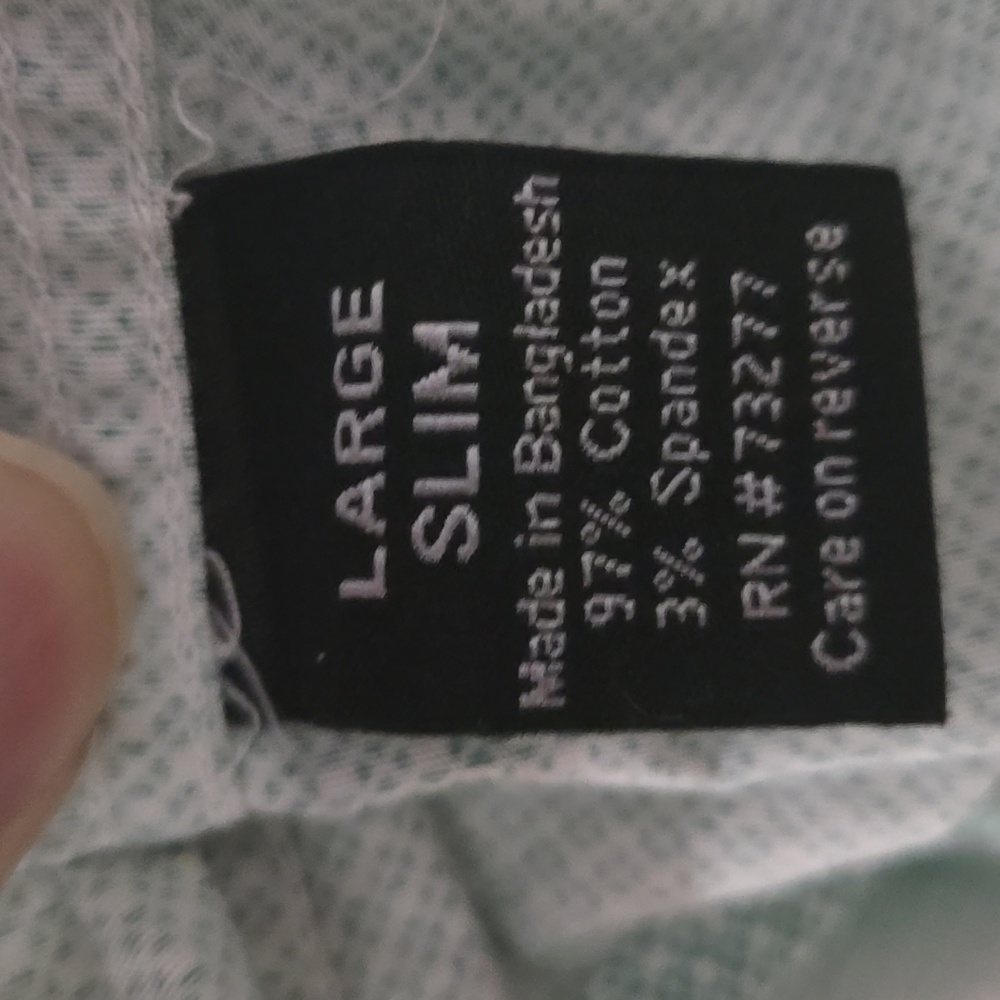 APT. 9 Green Print Short Sleeve Shirt - Picture 7 of 9